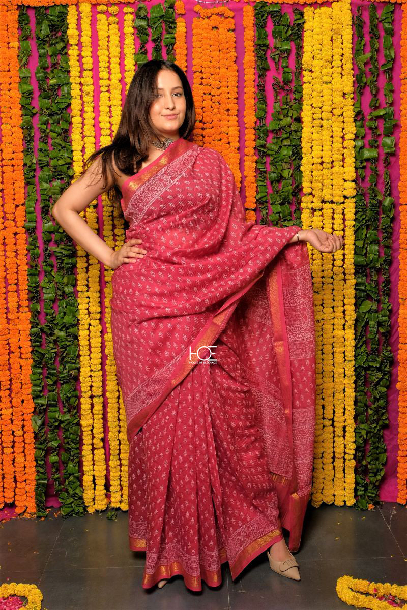 Cotton Bagru Indigo Dabu Print saree, 6.3 m (with blouse piece) at Rs  550/piece in Jaipur