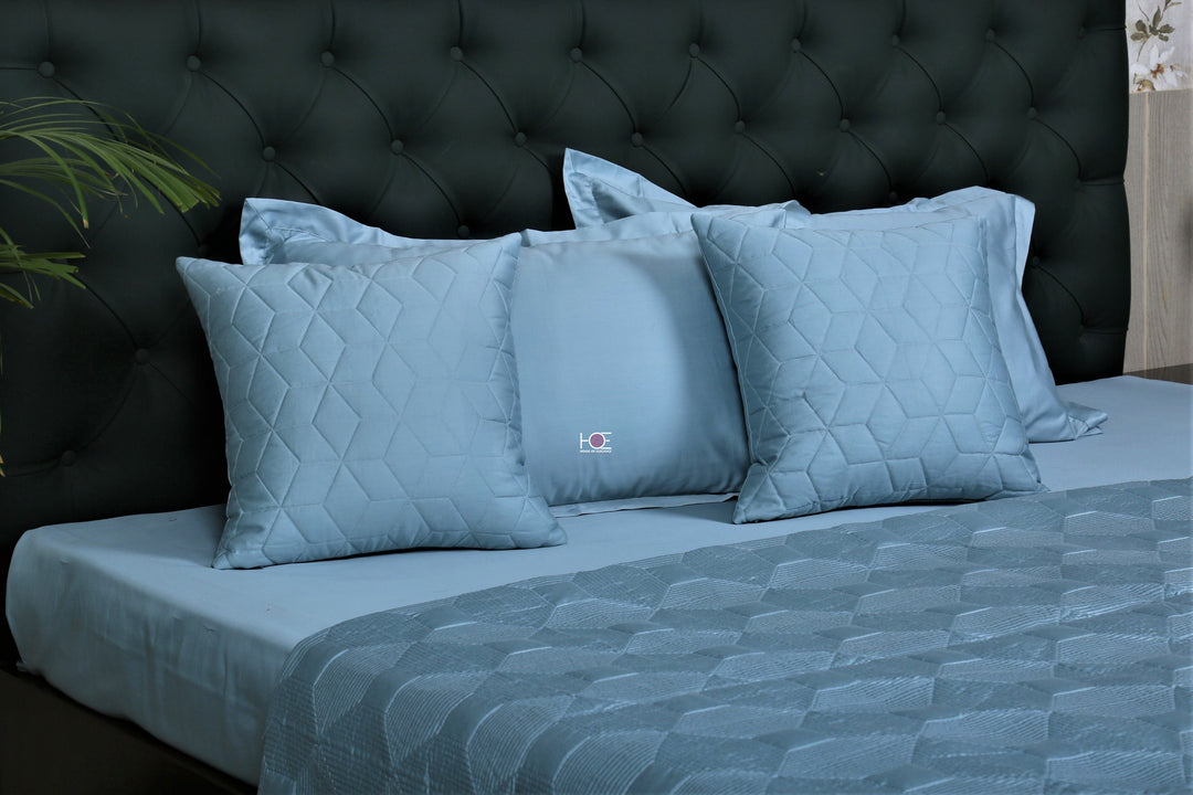 Blue-400-Thread-Count-Bed-Linen-Plain-Bedsheet-Set