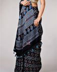 Black Kutch Work Saree