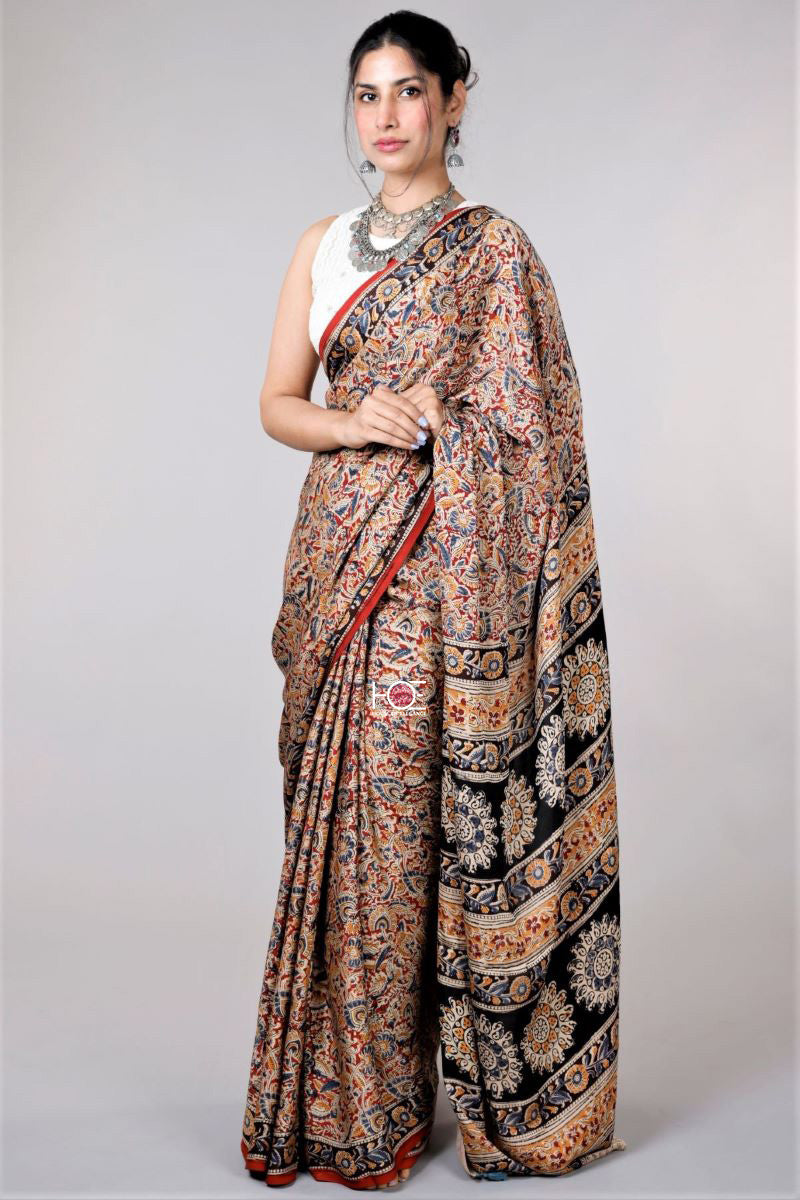 Sarees kalamkari clearance