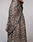 Kalamkari Hand Block Printed Saree - Modal Silk Saree