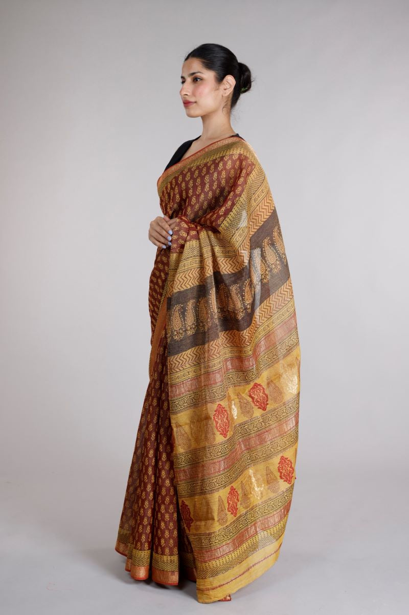 Maheshwari Cotton Handloom Saree | Shop Online for Women and Girls