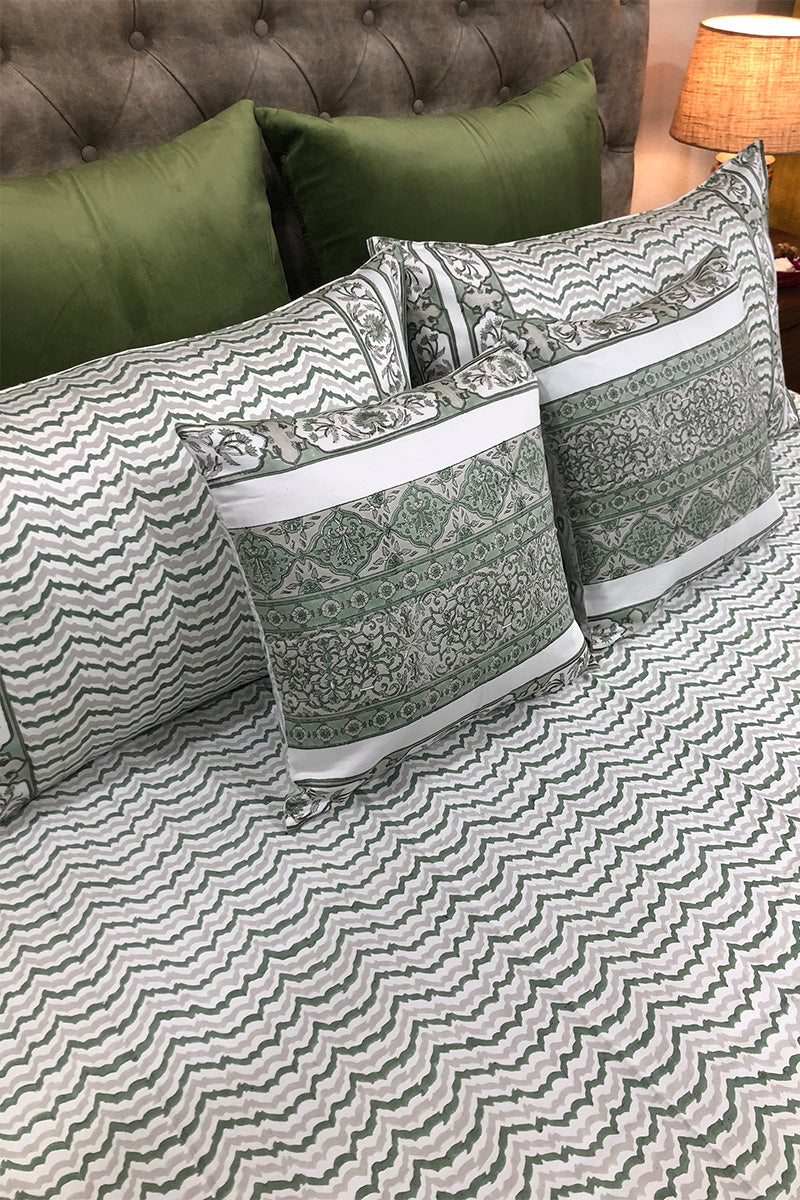 Green-Grey-White-Bedsheet-Sanganeri-Print-Bedsheet