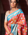 Ikat Pure Silk Saree