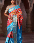 Handwoven Pochampally Ikat Pure Silk Saree