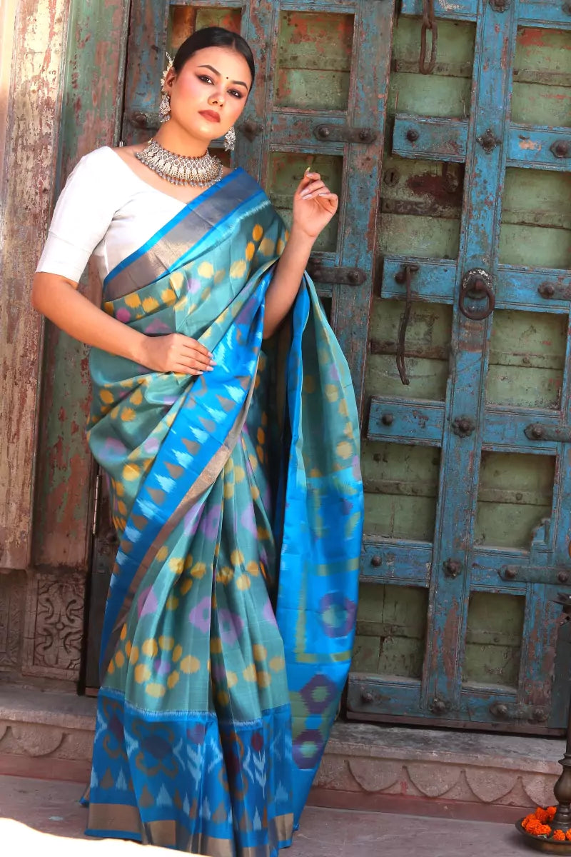 Handloom Pochampally Ikat Silk Saree