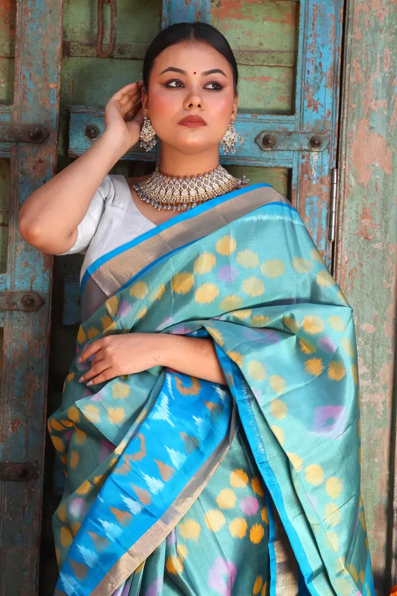 Pochampally Ikat Pure Silk Saree