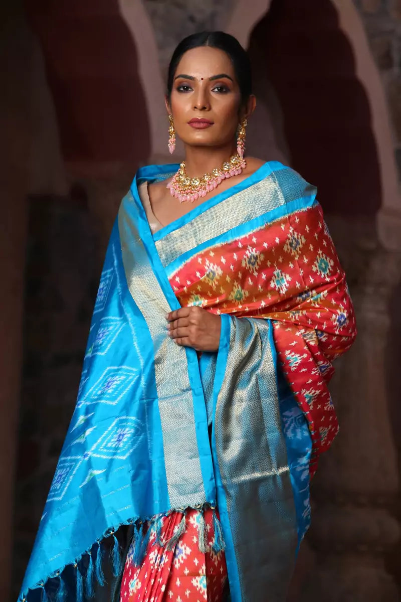 Handloom Pochampally Ikat Pure Silk Saree