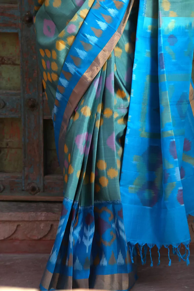 Pochampally Ikat Silk Saree