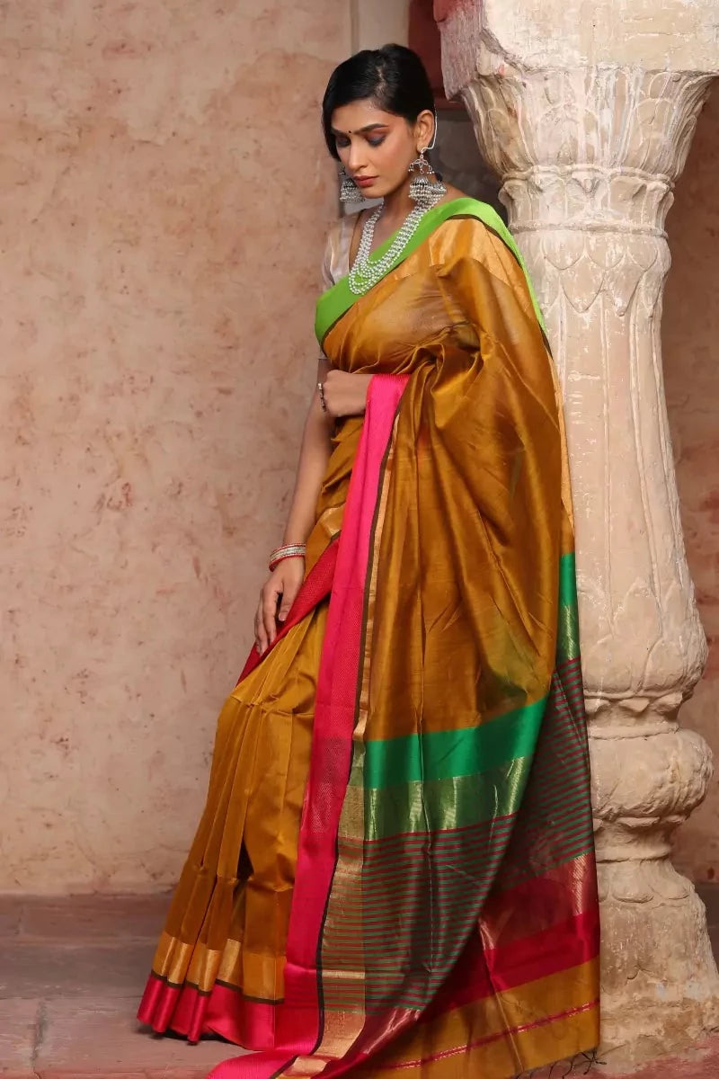 Maheshwari Cotton Silk Saree