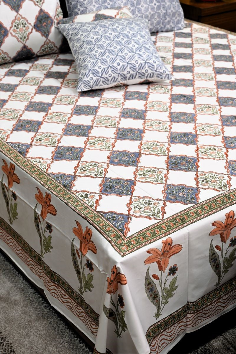 Jaipuri-cotton-double-bedsheet-with-pillow-and-cushion-covers