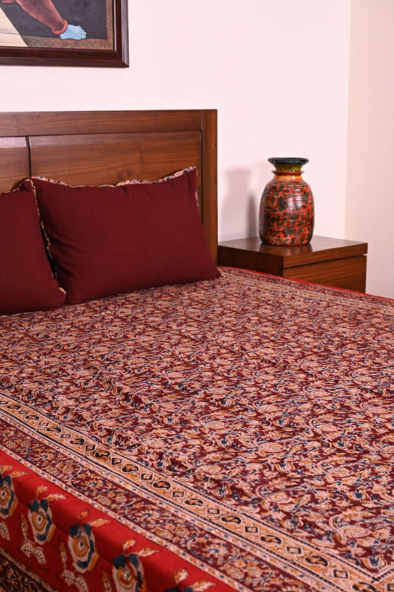 Cotton-Kalamkari-bedsheet