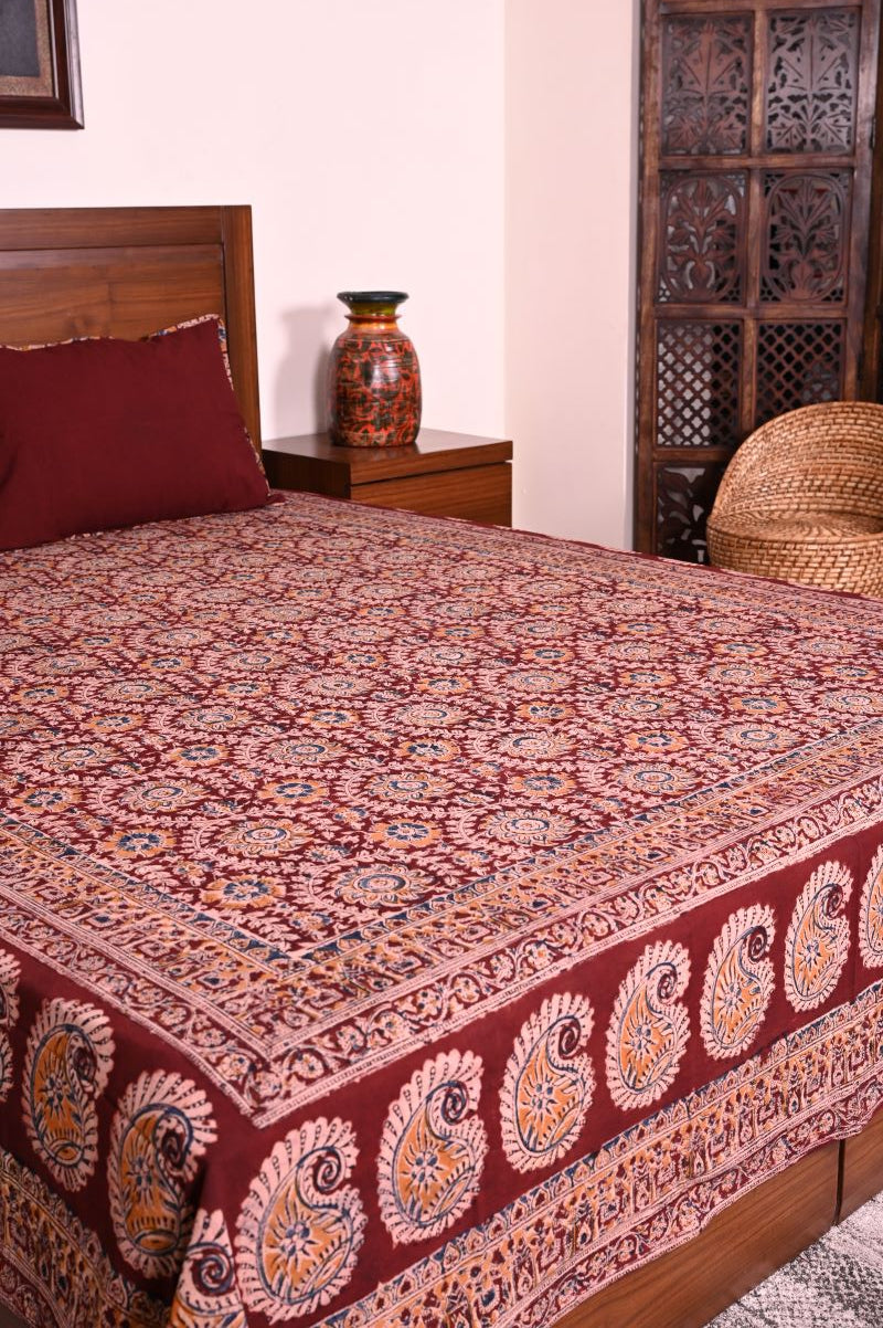 Cotton-Kalamkari-bedsheet