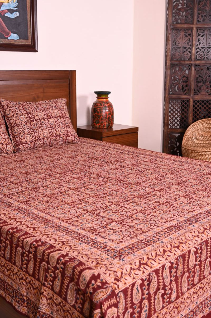 Cotton-Kalamkari-bedsheet