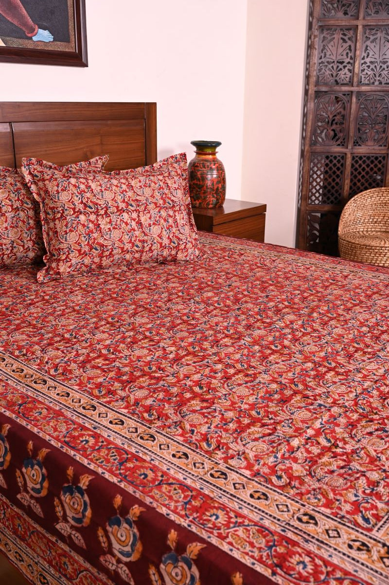 Cotton-Kalamkari-bedsheet