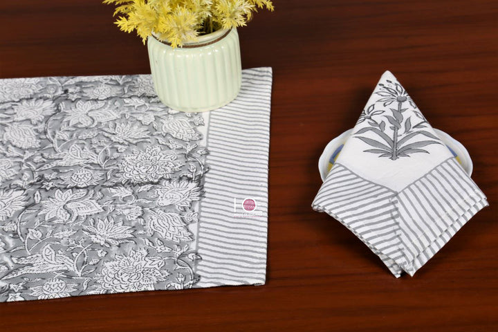 Grey-Canvas-Cotton-Table-Mats-And-Napkins