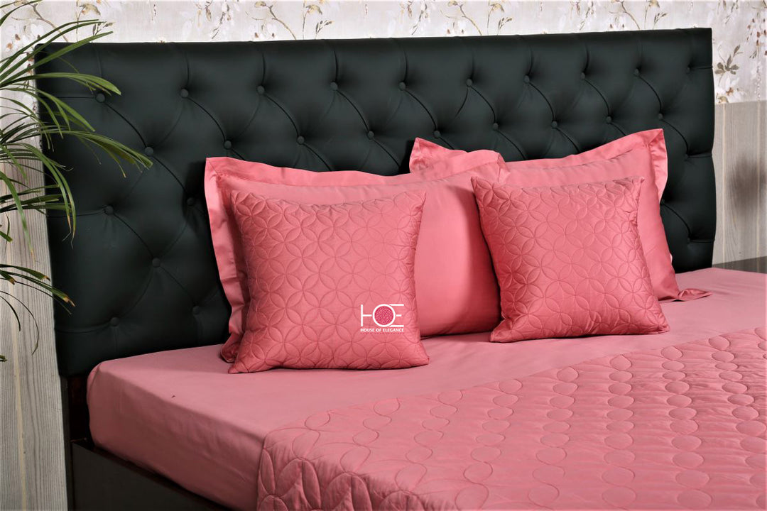 Pink-400-thread-count-cotton-bed-linen-bedding-set