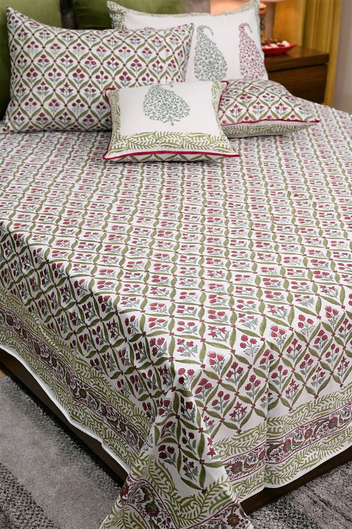 Sanganeri-Print-Bedsheet-Glace-Cotton-Bedsheet-In-India