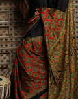 Modal Silk Ajrakh Saree