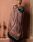 Bandhej Ajrakh Modal Silk Saree