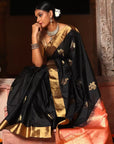 Black Kanjivaram Silk Saree