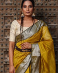 Mustard Maheshwari Sico Saree