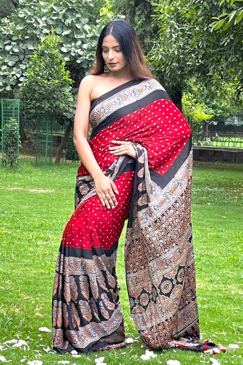 Traditional Jaipuri Bandhani ( बांधनी / Bandhej) Sarees in 15+ Styles