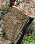 Ajrakh Modal Silk Saree