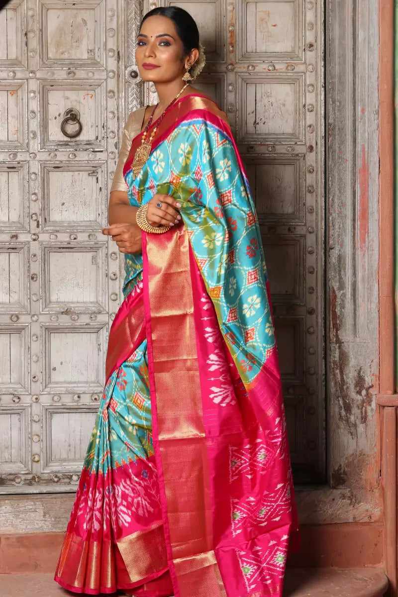 Pochampally Ikat Silk Saree