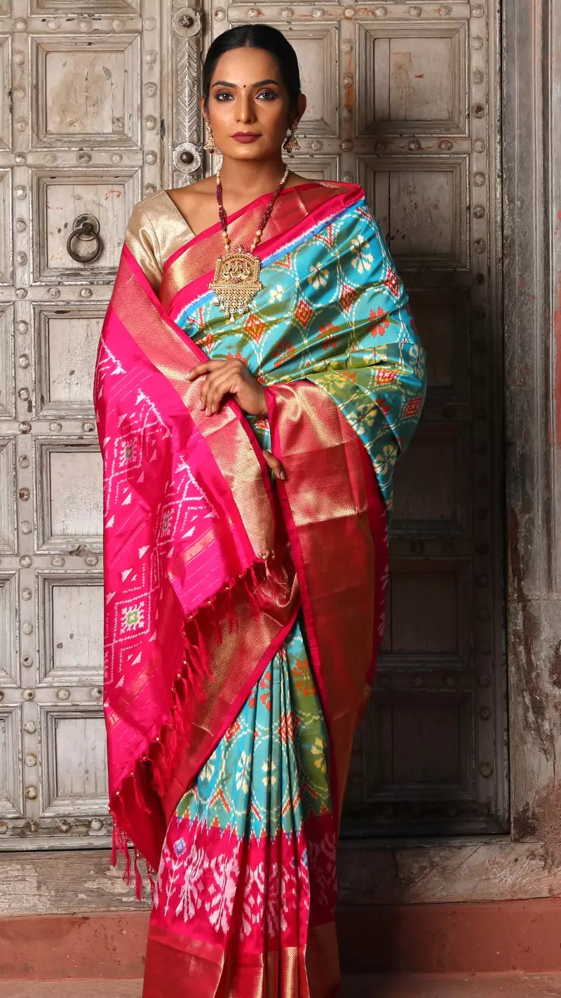 Buy LG Viha Enterprise Women Pink Woven Jacquard, Pure Silk Kanjivaram Saree  Online at Best Prices in India - JioMart.