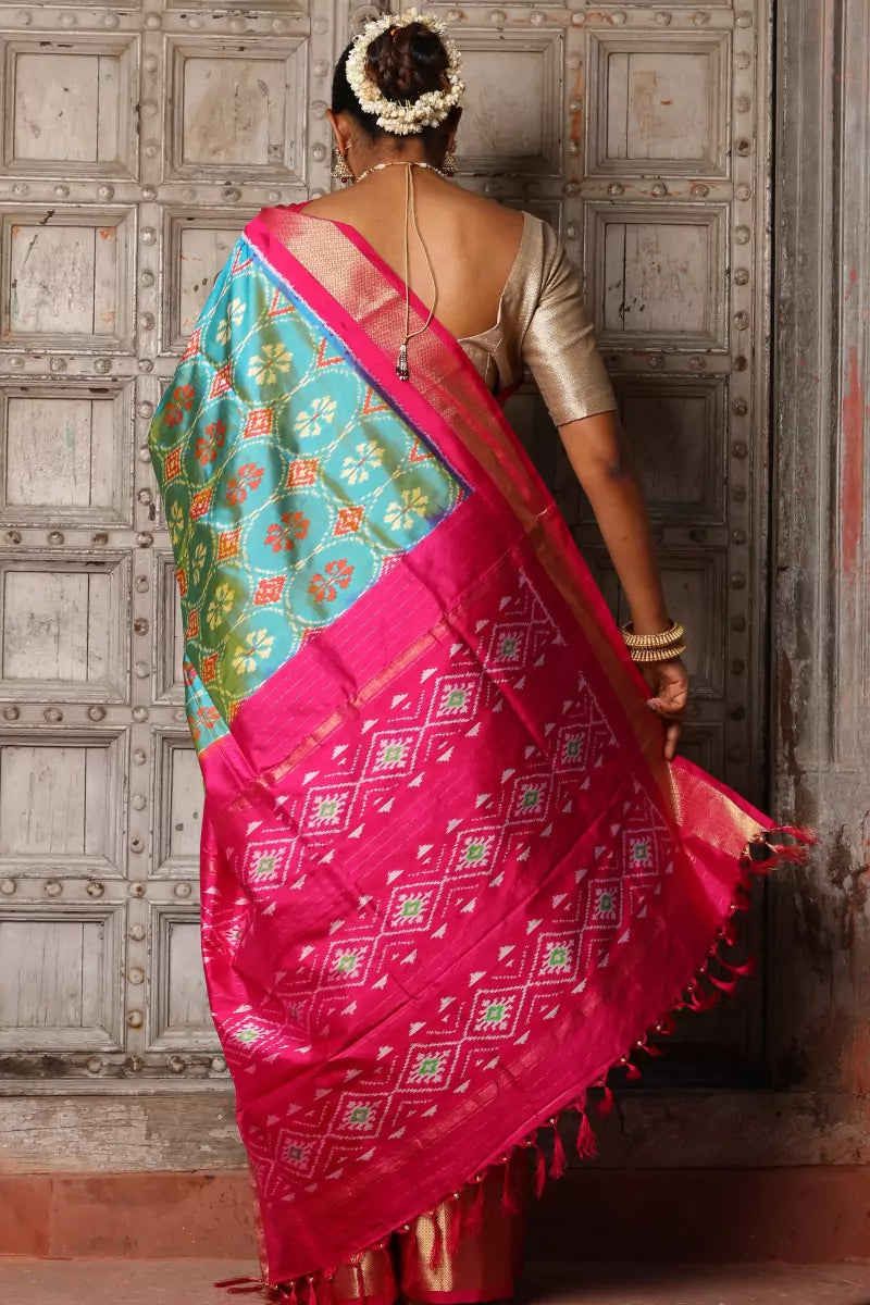 Buy Femiro Fab Women Pink Woven Cotton Silk, Pure Silk Banarasi Saree  Online at Best Prices in India - JioMart.