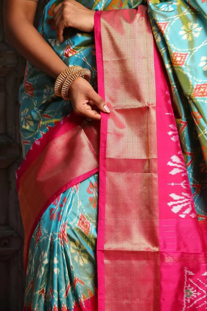 Pochampalli Ikat Silk Saree