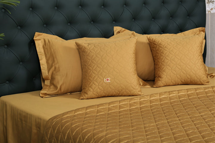mustard-400-Thread-Count-Bed-Linen-Plain-Bedsheet-Set
