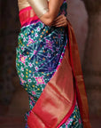 Handwoven Pochampally Ikat Silk Saree