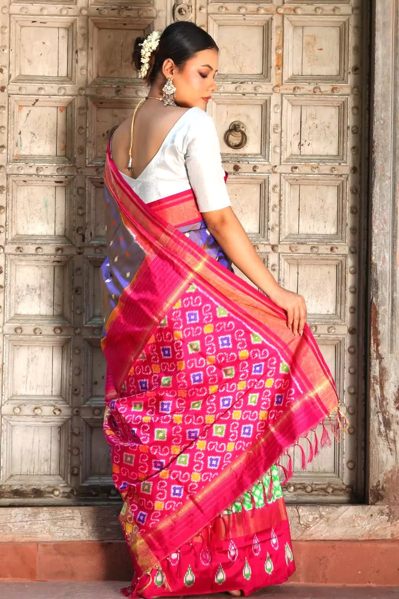 Pochampally Double Ikat Silk Saree