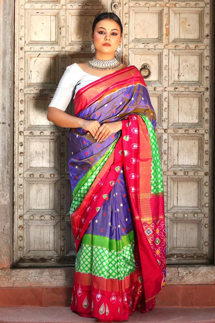 Pochampally Ikat Pure Silk Saree