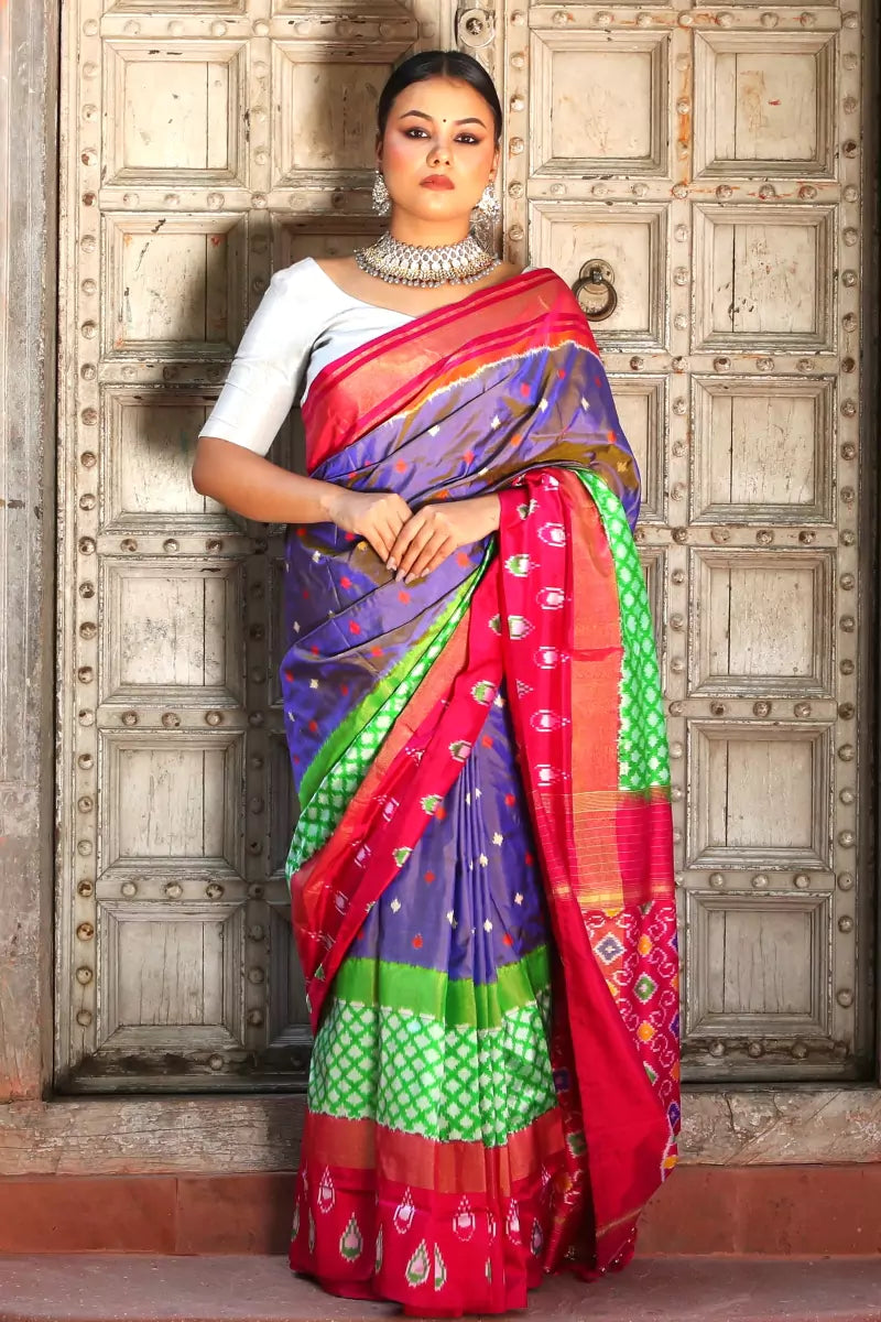 Pochampally Ikat Pure Silk Saree