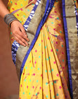 Handwoven Pochampally Ikat Silk Saree