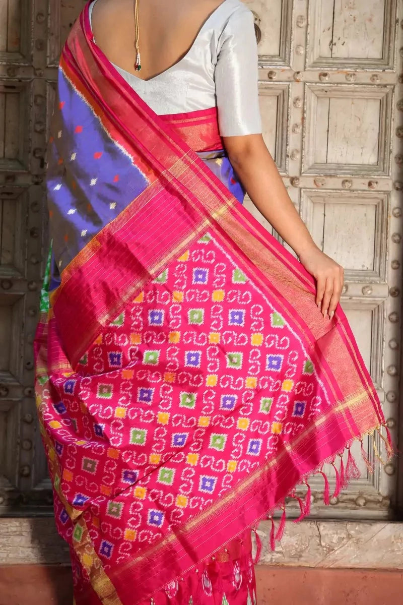 Pochampally twill ikkat kanchi pattu sarees | Ikkat saree, Pochampally  sarees, Ikkat pattu sarees