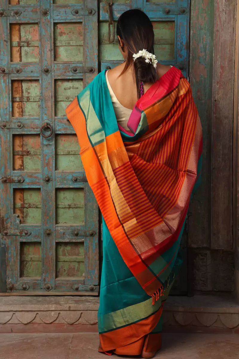 Maheshwari Cotton Silk Saree