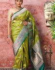 Green Banarasi Saree