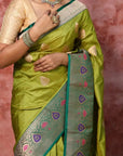 Green Banarasi Silk Saree